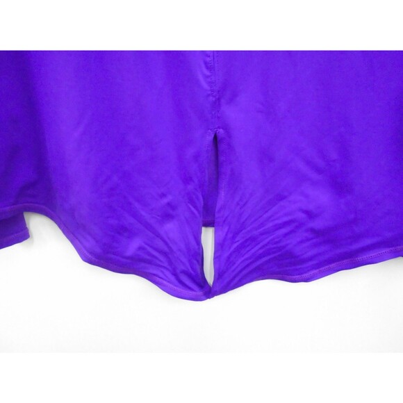 Lilly Pulitzer Kieran Luxletic Womens Size L Long Sleeve Purple Tie Front - Picture 9 of 14